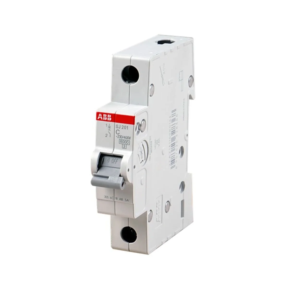 Disjuntor Monopolar 6A Curva C 230V 6kA SJ201-C6 ABB - imagem 1