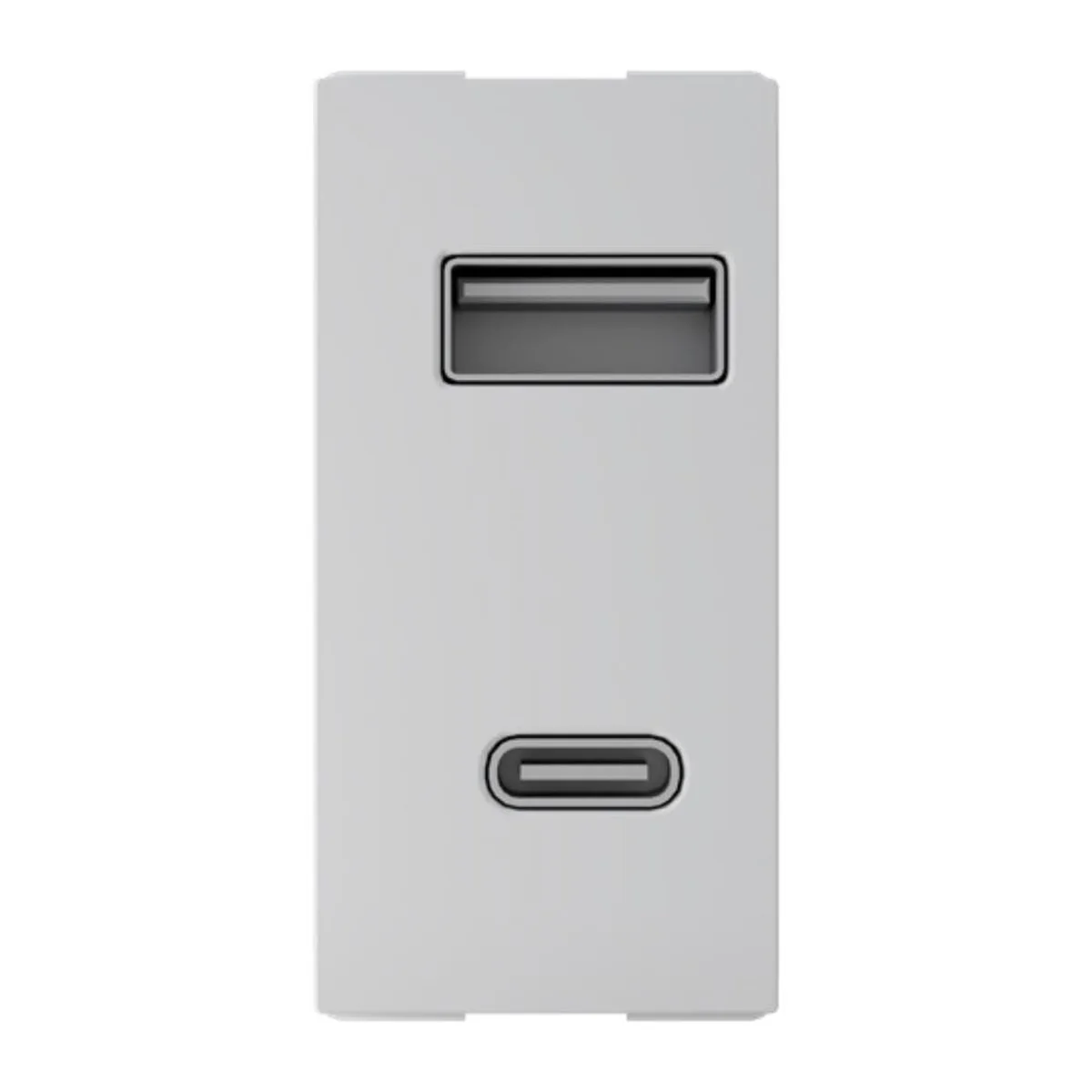 Módulo Tomada Origen Branca USB A/C 3A N01853BL ABB - imagem 1