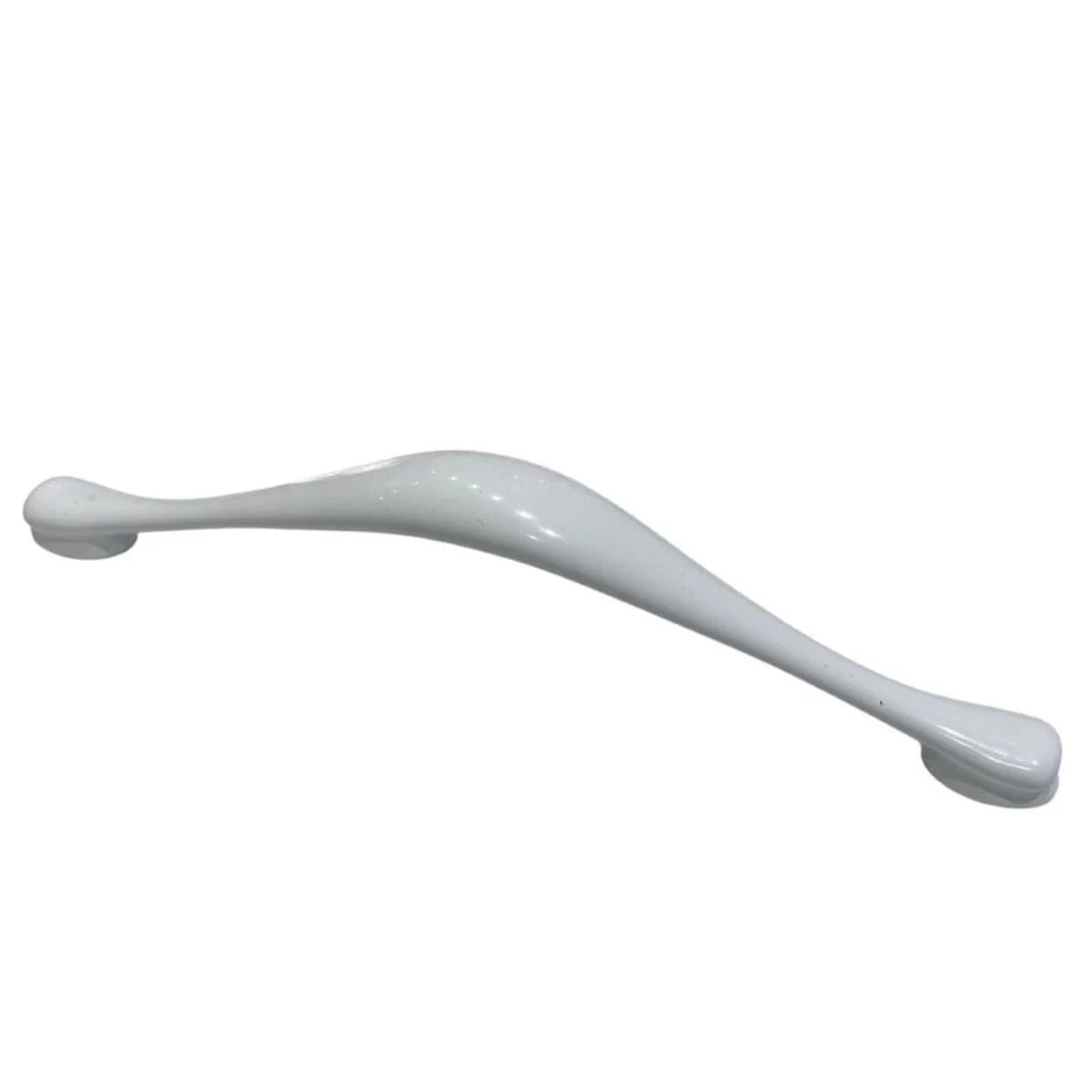Puxador Curvo Onda 140mm Zamac Ago Inox - imagem 1