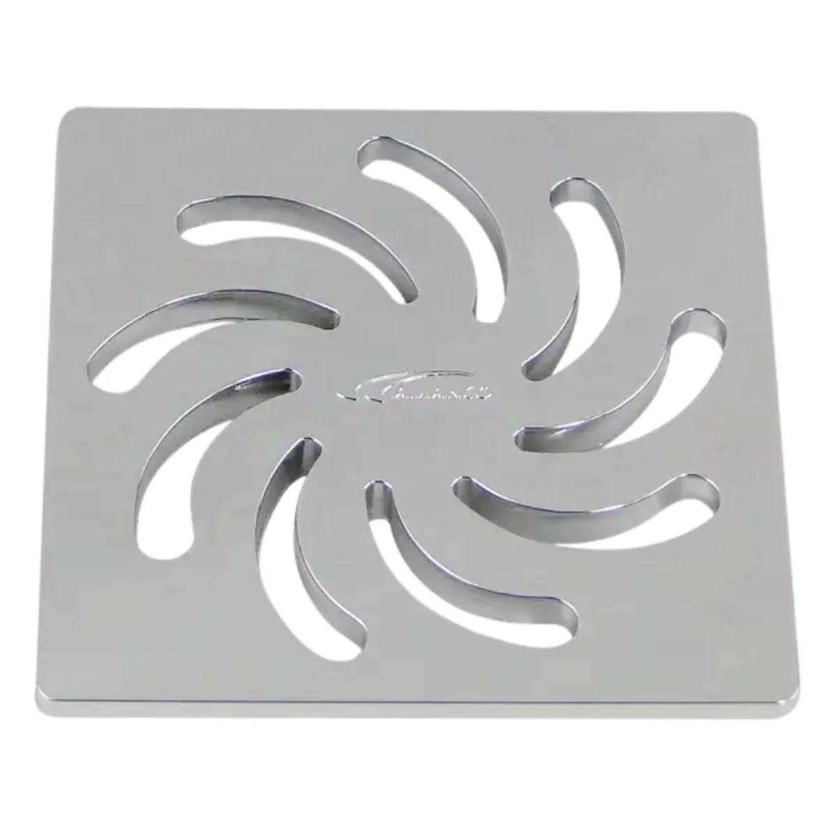 Grelha Quadrada Vórtice Cromada para Ralo Amanco - imagem 1