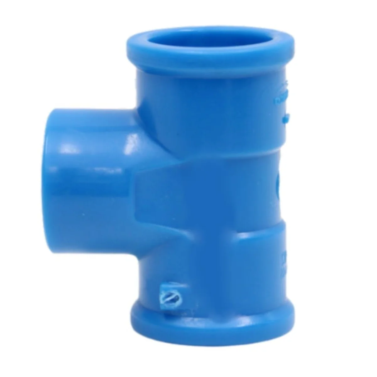 Te 90 Soldável com Bucha Latão Azul Amanco - imagem 1