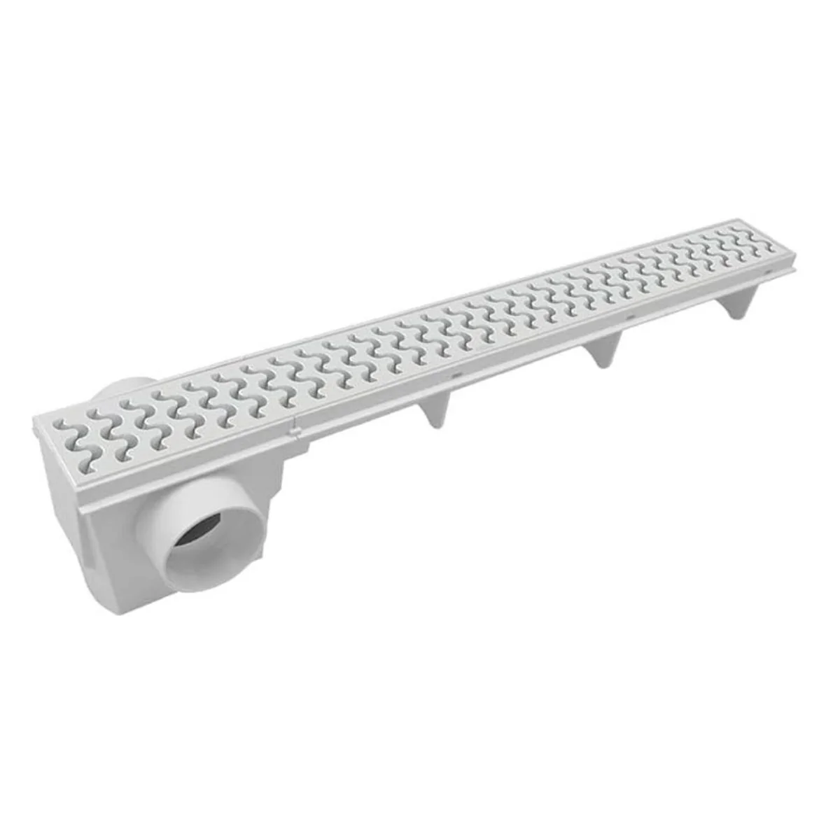 Ralo Linear com Grelha Branca Amanco - imagem 1