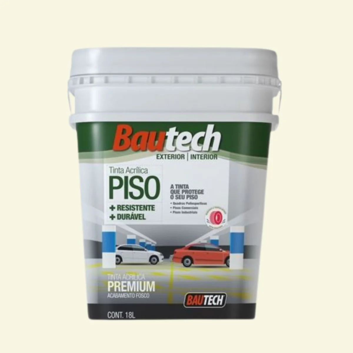 Tinta Premium Acrílica Fosco Piso 18L Bautech - imagem 1