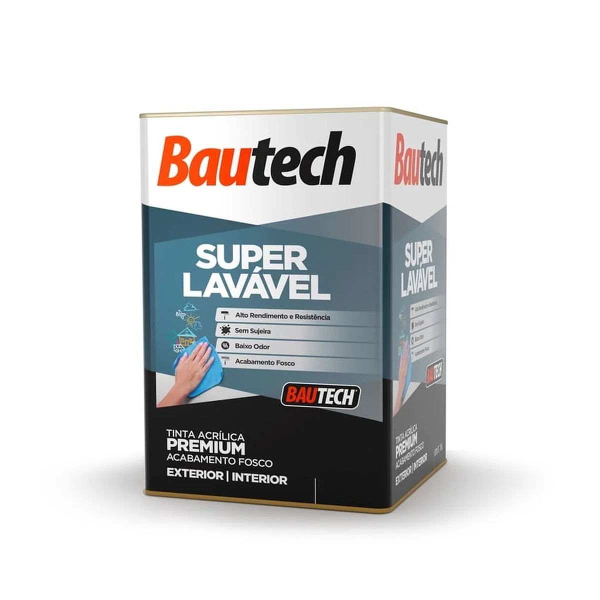 Base A Acrílica Fosco Super Lavável 16,2L Bautech - imagem 1