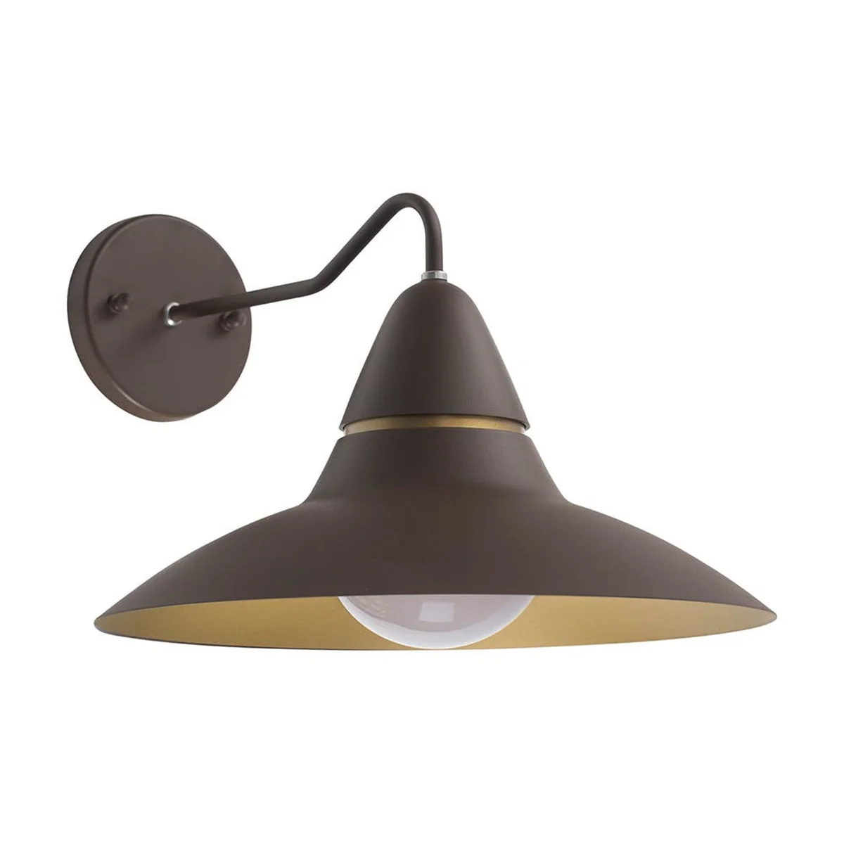 Arandela Space Marrom/Gold Para Uma Lâmpada LED 13W Baxton - imagem 1