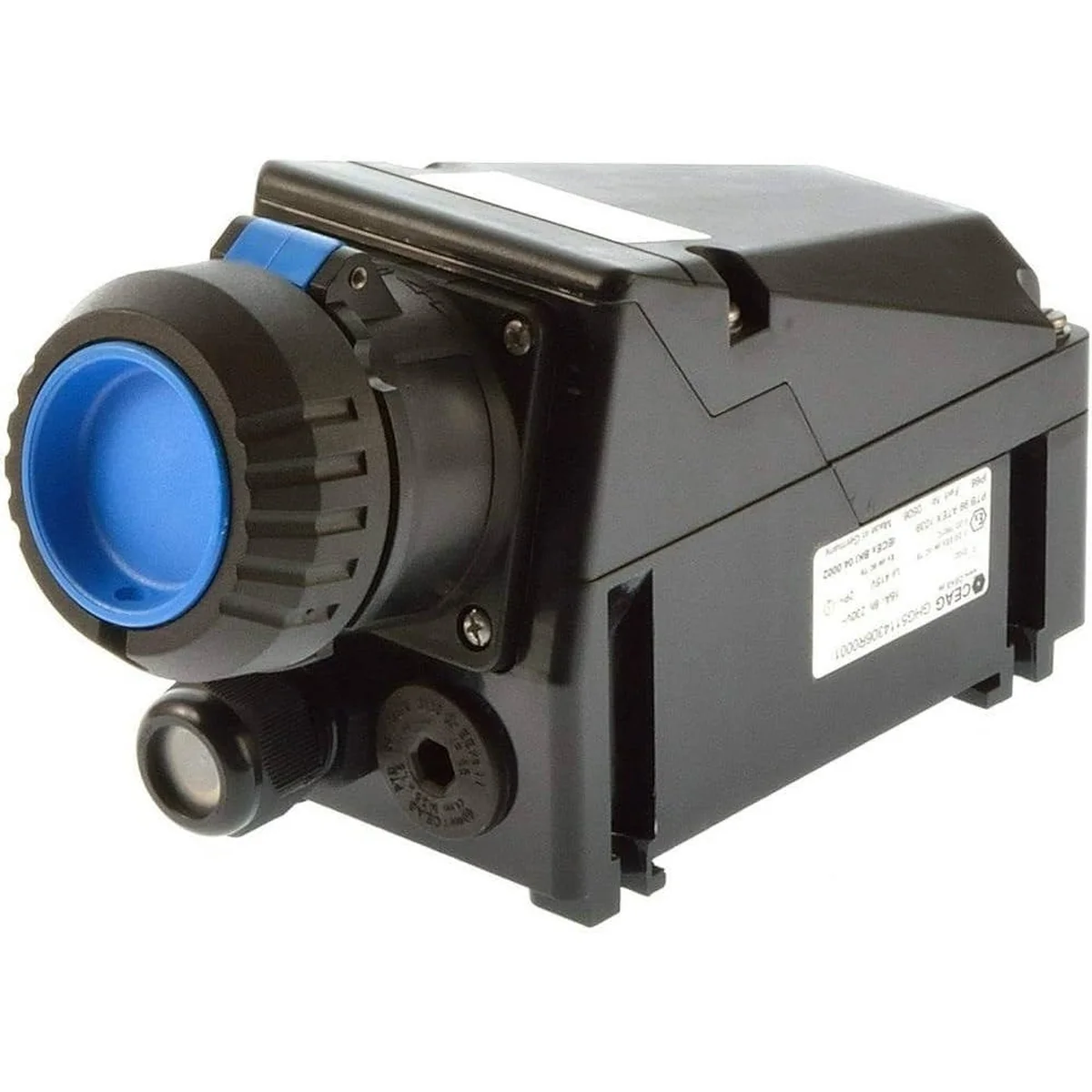 Tomada Sobrepor 2P+T 16A 480/500V 6 horas Preta GHG 511 4306 R0001 Blinda - imagem 1