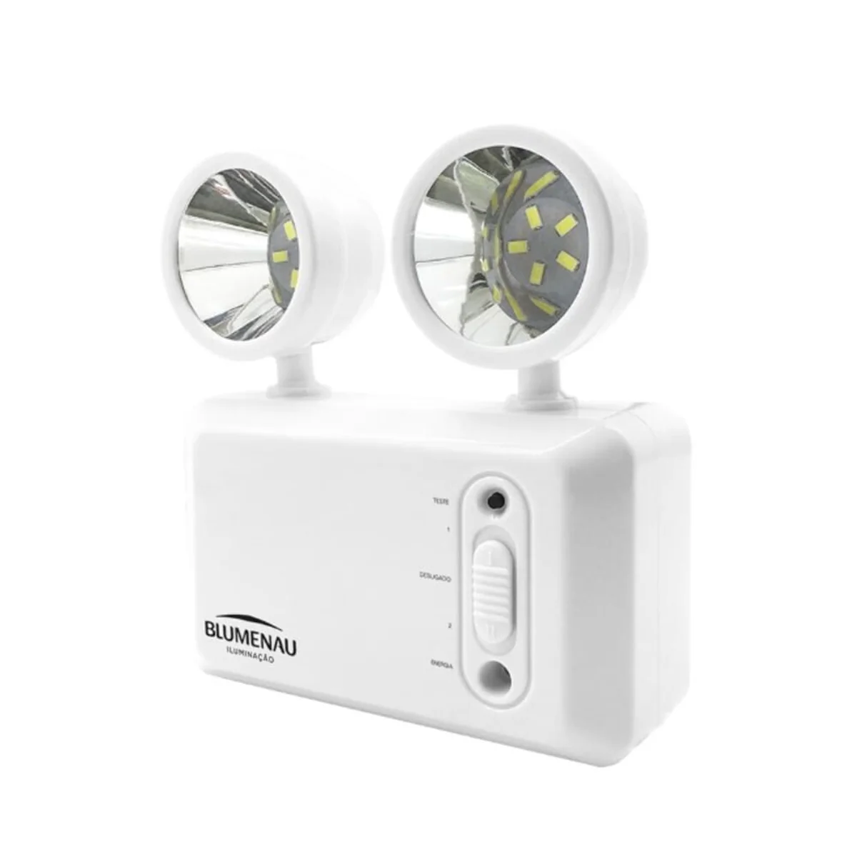 Luminária de Emergência LED 2 faróis 8W 1200 Lúmens Blumenau - imagem 1