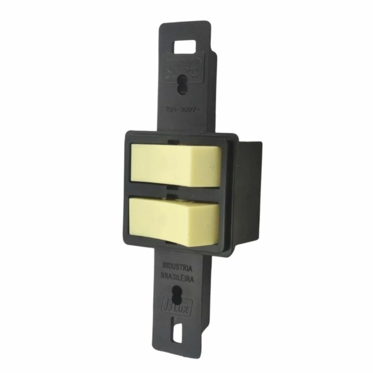 Módulo Interruptor Duplo Paralelo Amarelo Para Condulete - imagem 1
