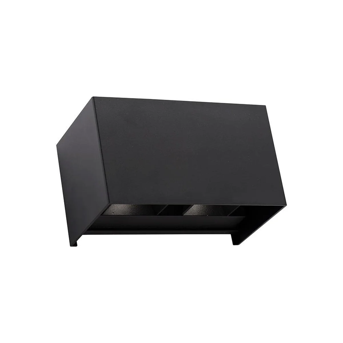 Arandela Flip Retangular Preta LED 12W 3000K Alumínio BVA044 Bonvenon - imagem 1