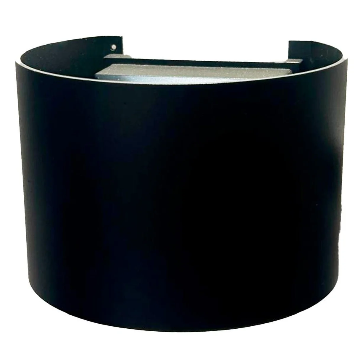 Arandela Flip Redonda Preta LED 6W 3000K Alumínio BVA048 Bonvenon - imagem 1