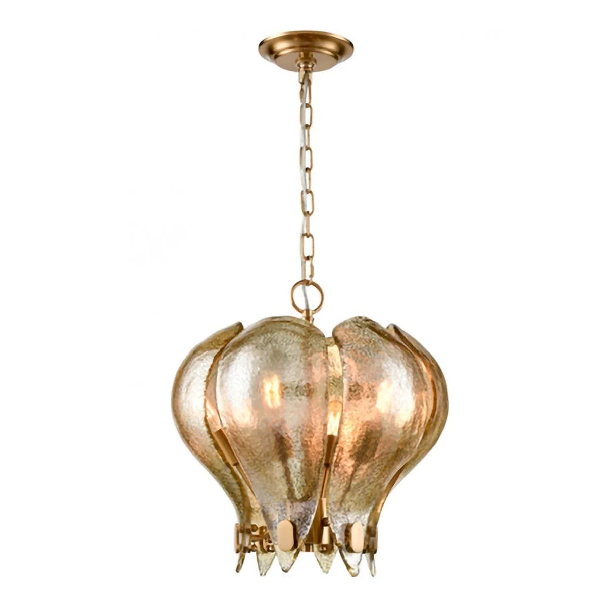 Pendente Tulipe I Bronze 6 Lâmpadas E14 40cm BVP113 Bonvenon - imagem 1