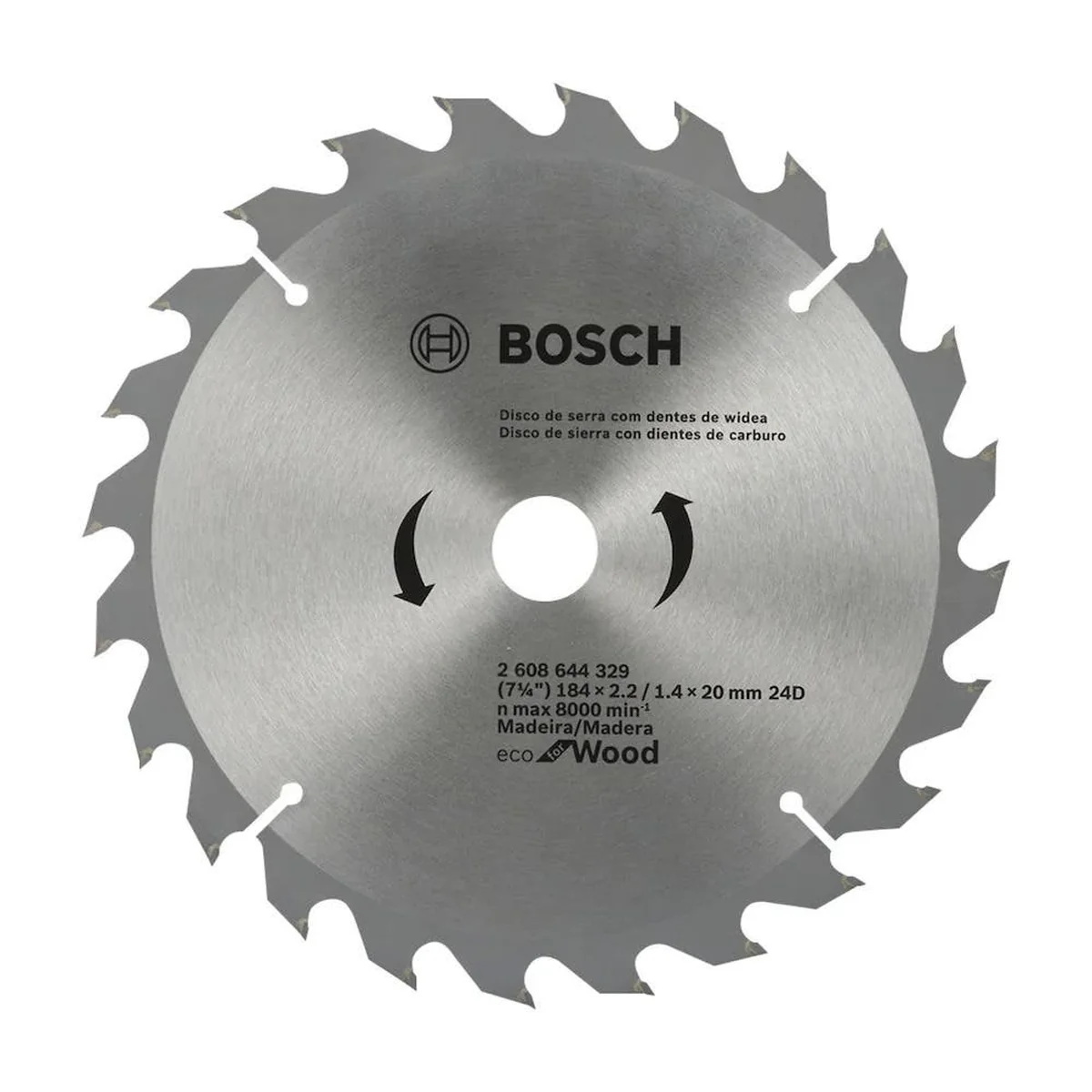 Disco de Serra Circular com 24 Dentes Eco Bosch - imagem 1