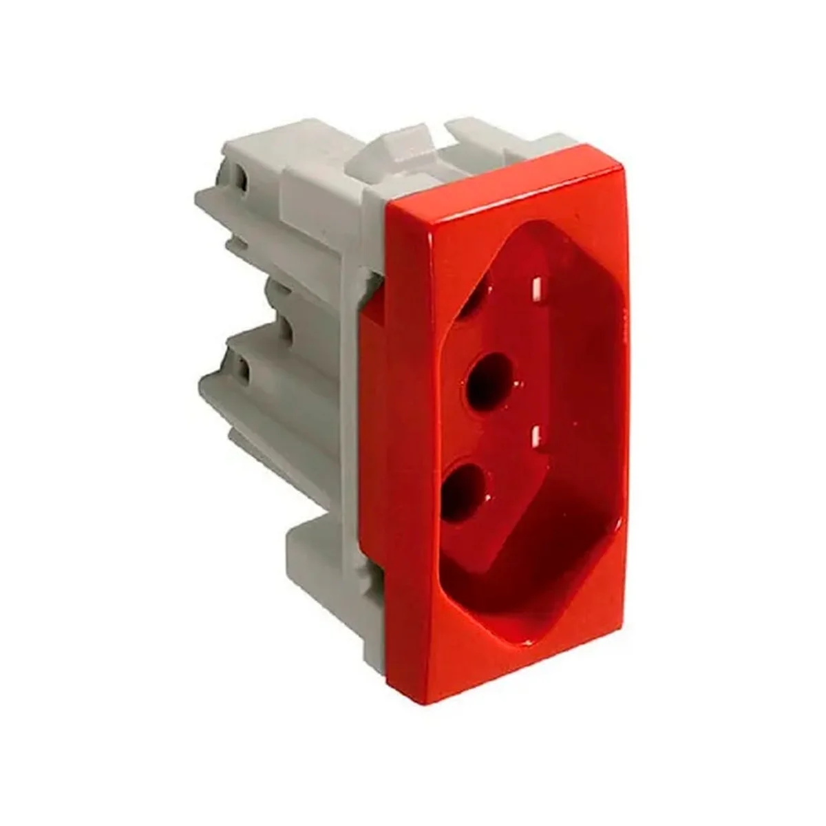 Módulo Tomada 2P+T 20A Vermelho Thesi M4166V Bticino - imagem 1