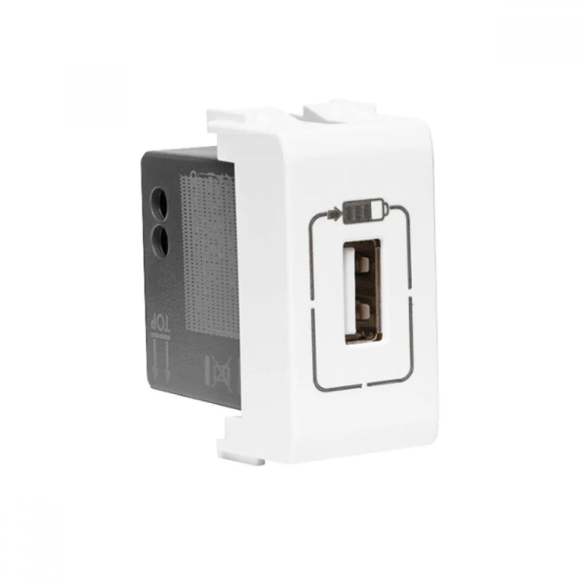 Módulo Tomada USB 1.1A Carregamento Thesi M4285C1 Bticino - imagem 1