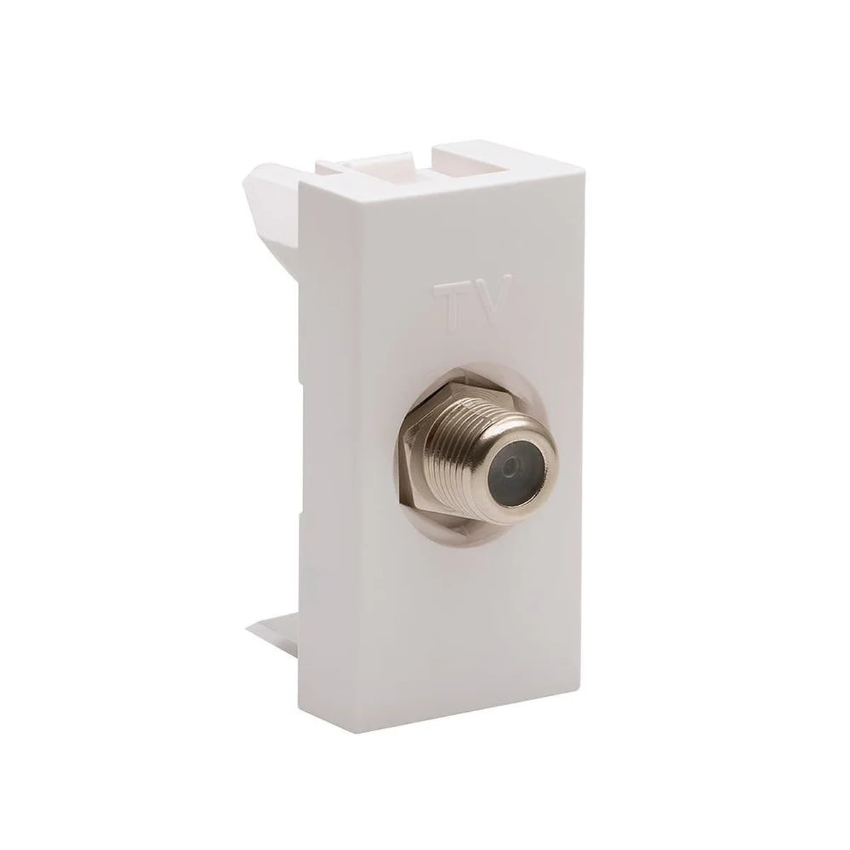 Módulo Tomada TV Conector F Branca MatixGo JW4202F Bticino - imagem 1