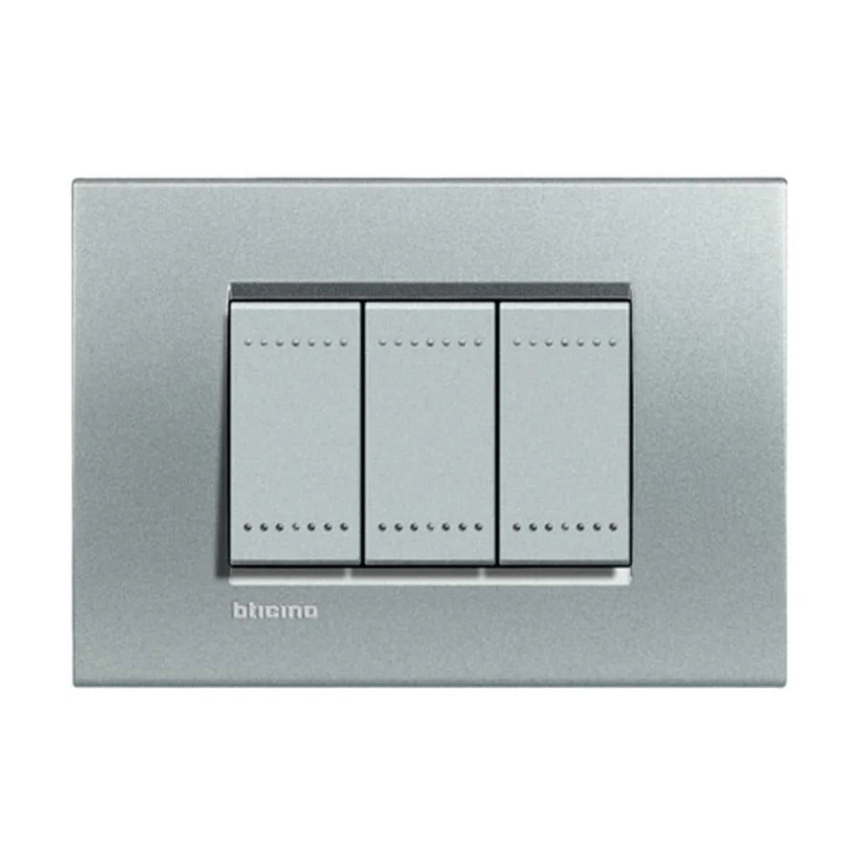 Placa 2x4" Tech 3SeçõesQuadrada LNA4803TE Bticino - imagem 1