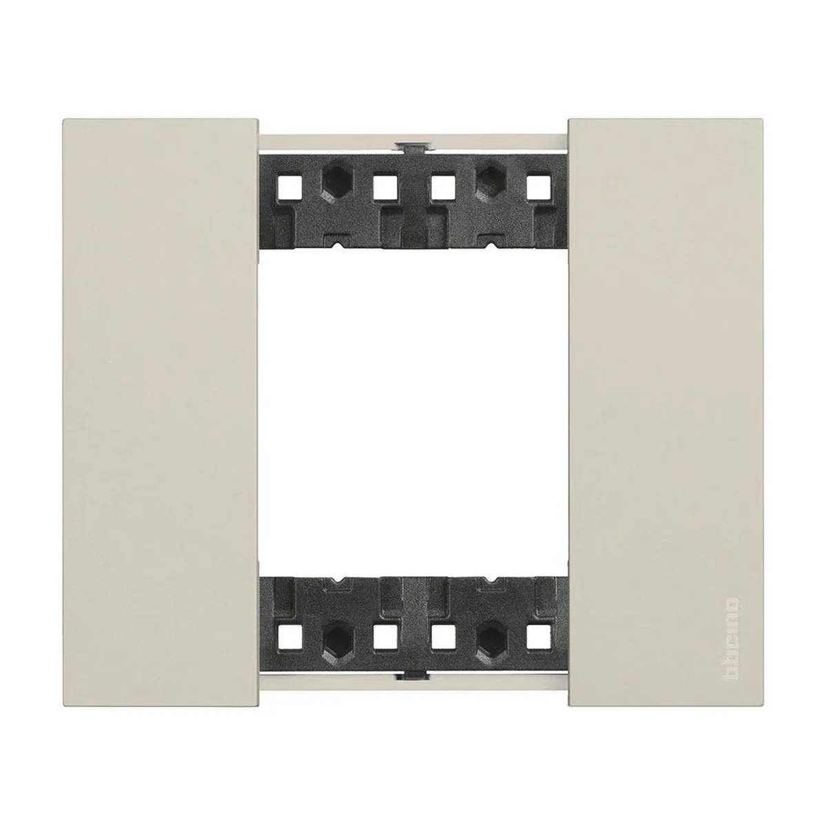 Placa 2x4" 2 Seções Sand Living Now KA4802KM Bticino - imagem 1