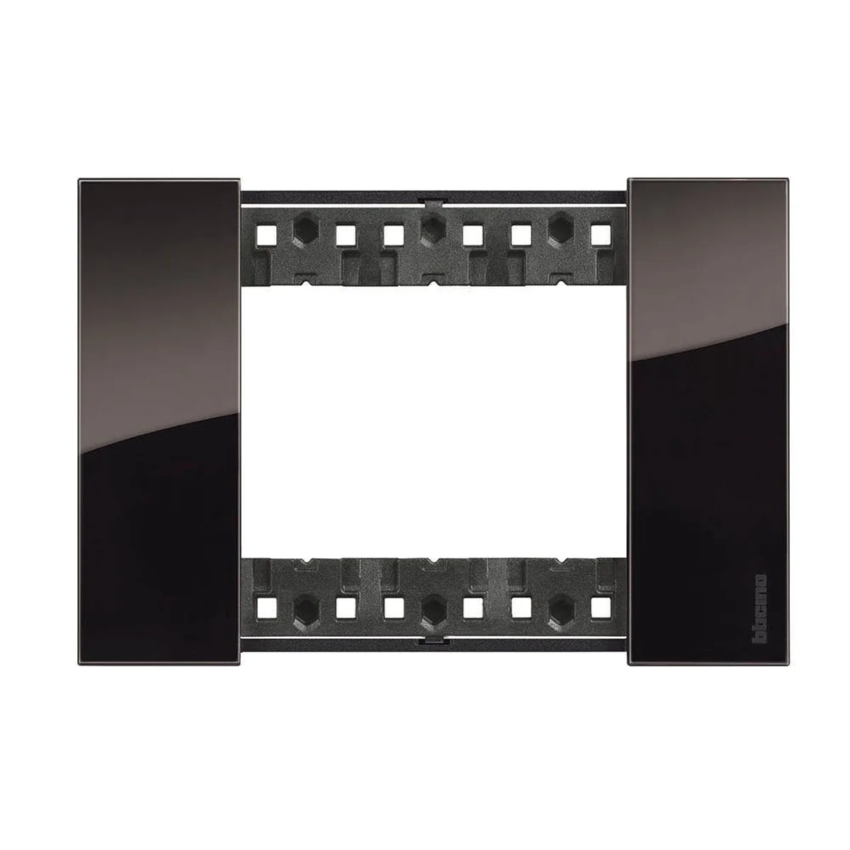 Placa 2x4" 3 Seções Notte Living Now KA4803DG Bticino - imagem 1