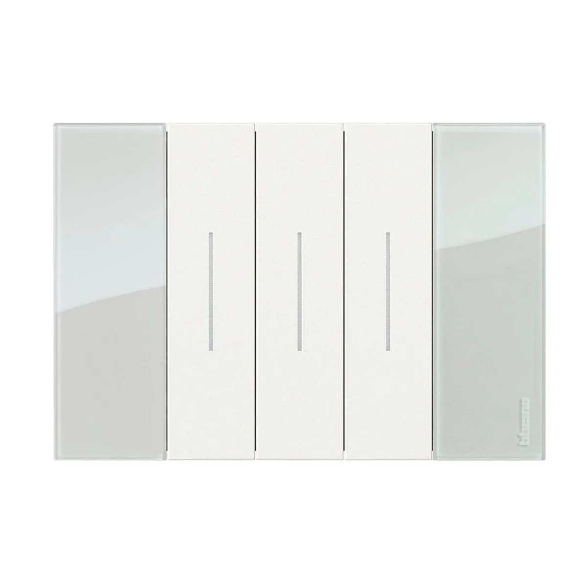 Placa 2x4" 3 Seções Sky Living Now KA4803DA Bticino - imagem 1