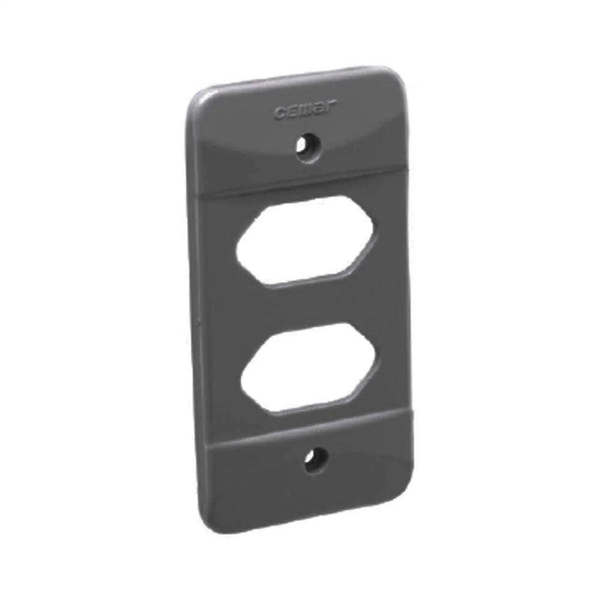 Tampa PVC Cinza (1") Para 2 Tomadas NBR14136 914415 Cemar/Legrand - imagem 1