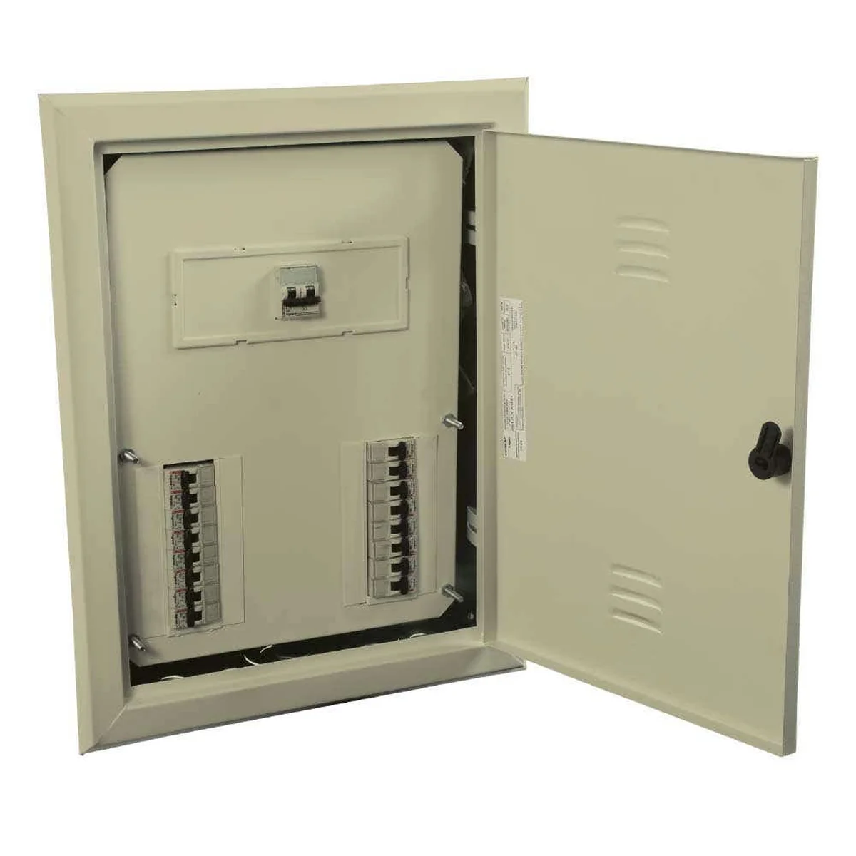 Quadro Embutir Com Barramento Trifásico 44 Disj DIN 904424N Cemar - imagem 1