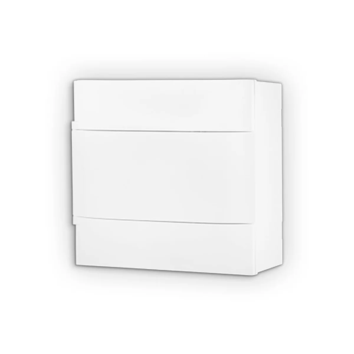 Quadro Sobrepor PVC Sem Barramento Branco Para 8DIN 134108 Cemar - imagem 1