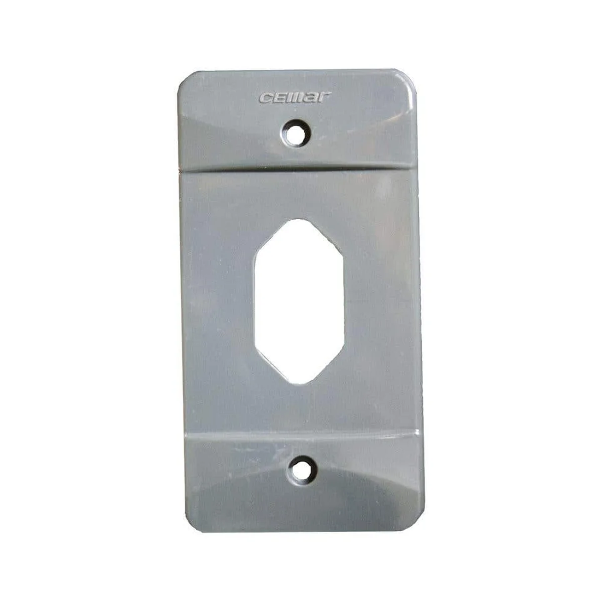 Tampa PVC (1/2" E 3/4") Tomada Hexagonal Vert. Cinza ES 914401 Cemar - imagem 1