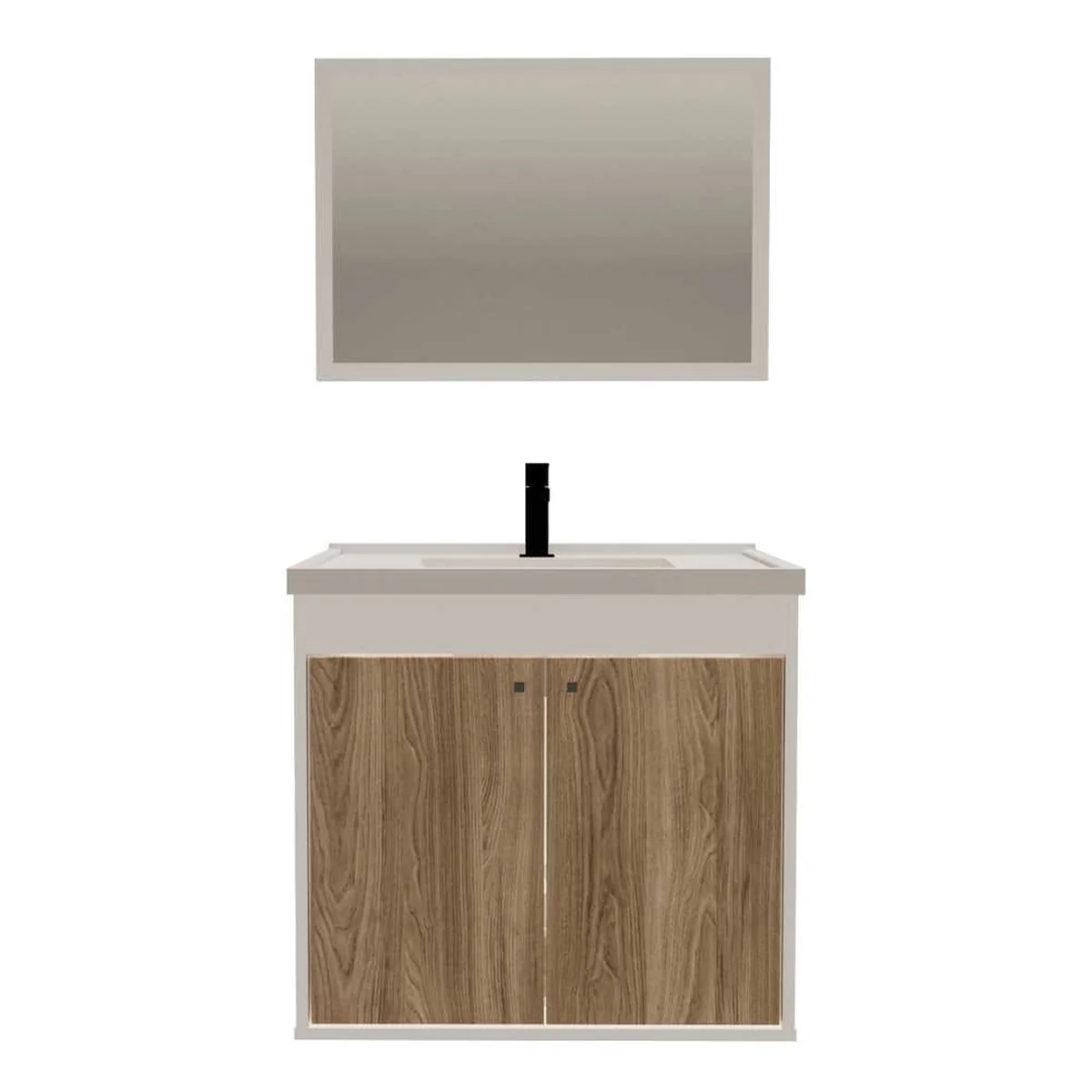 Kit Gabinete para Banheiro Aster 51cm Desmontado Cerocha - imagem 1
