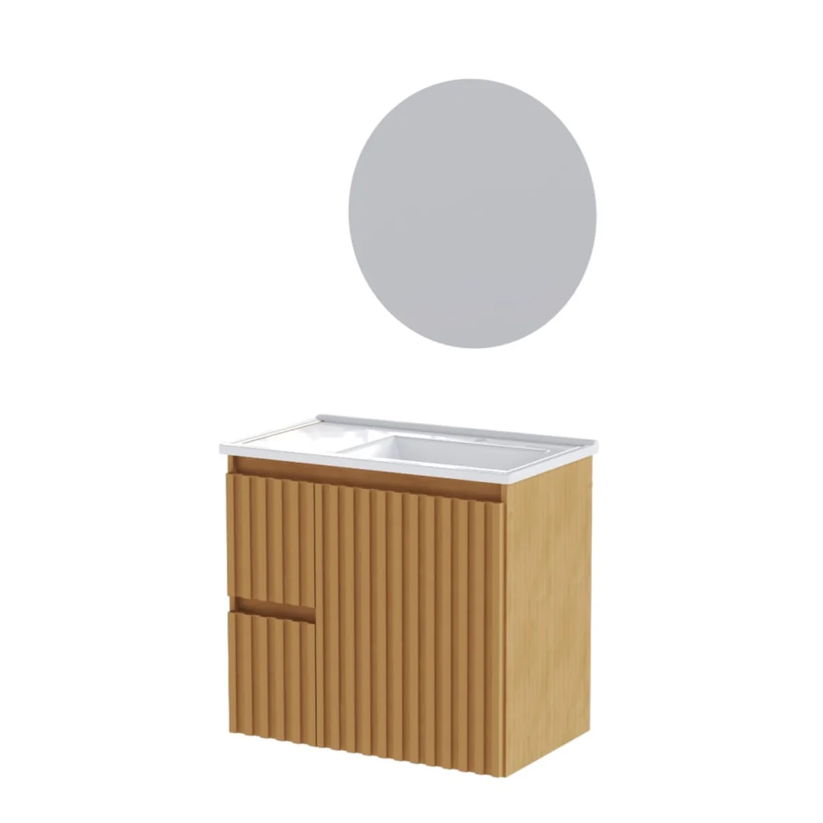 Kit Gabinete para Banheiro Dracena Jequitiba 62cm - imagem 1