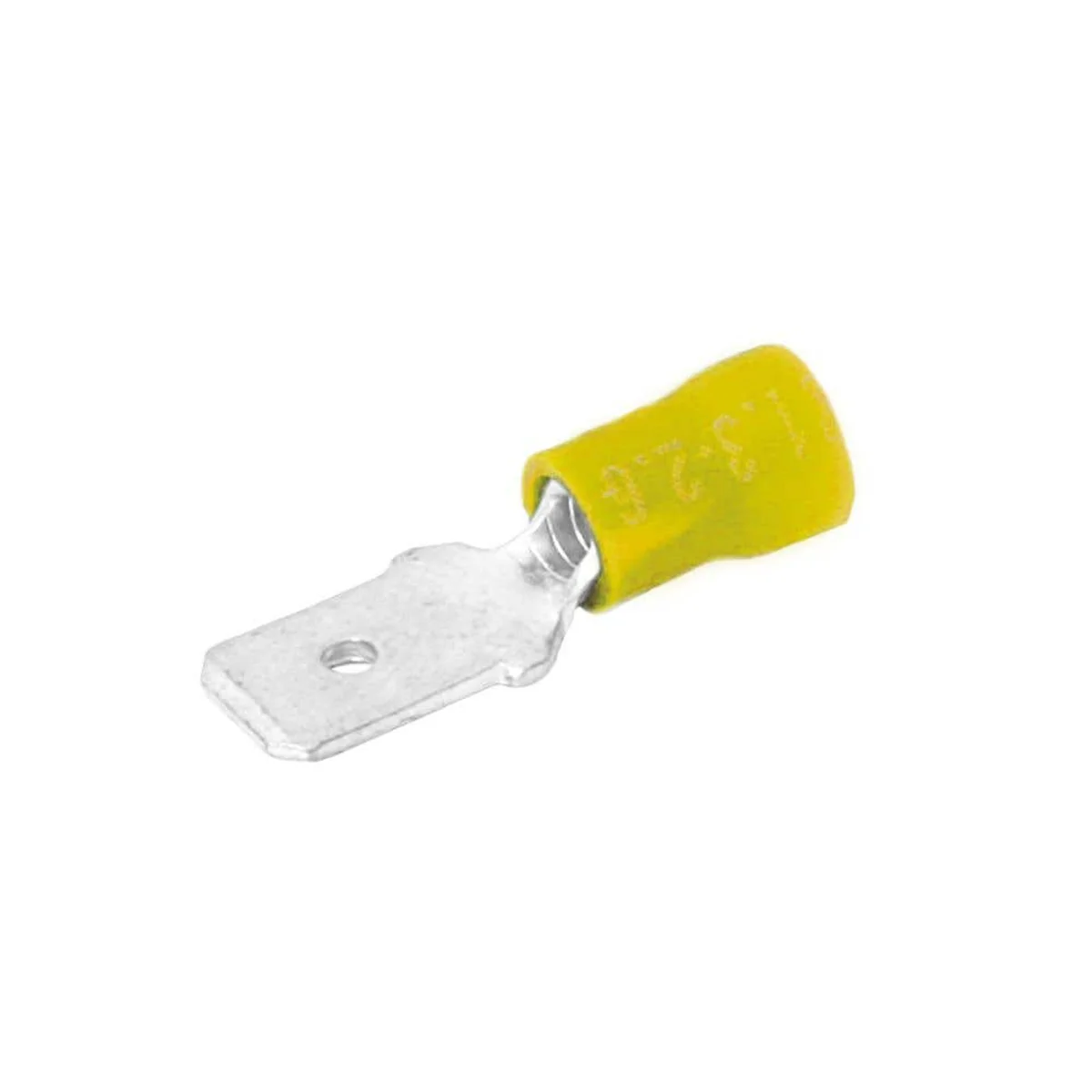 Terminal Engate Macho Reforçado 2,5mm² a 6mm² 100 Peças Amarelo 4390 - imagem 1