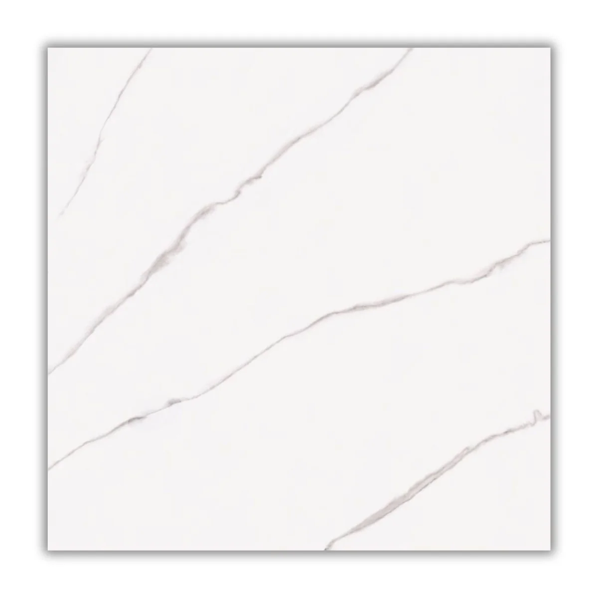 Porcelanato Carrara Retificado Polido Branco 53x53cm 2,28m2 - imagem 1
