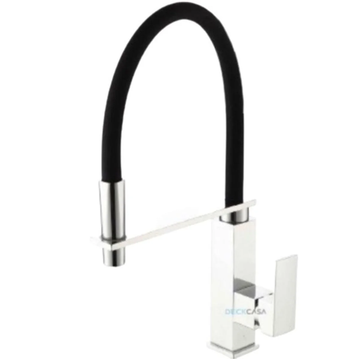 Monocomando para Cozinha Mesa Bica Alta Cromado/Preto Goumert 45cm - imagem 1