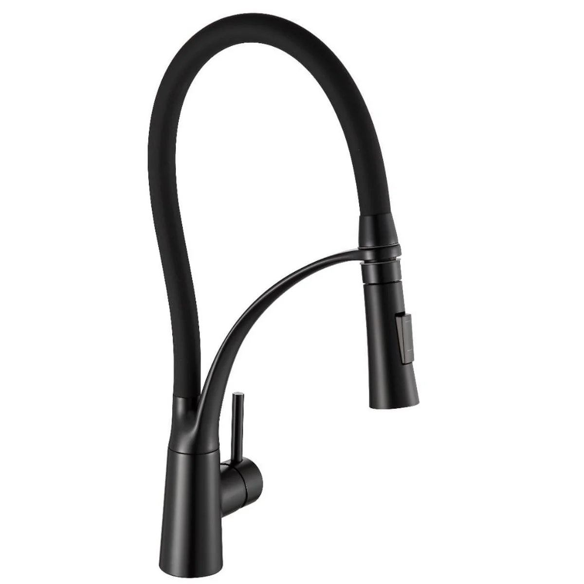 Monocomando para Cozinha Mesa Bica Alta Preto Suporte Flexível 30,5cm - imagem 1