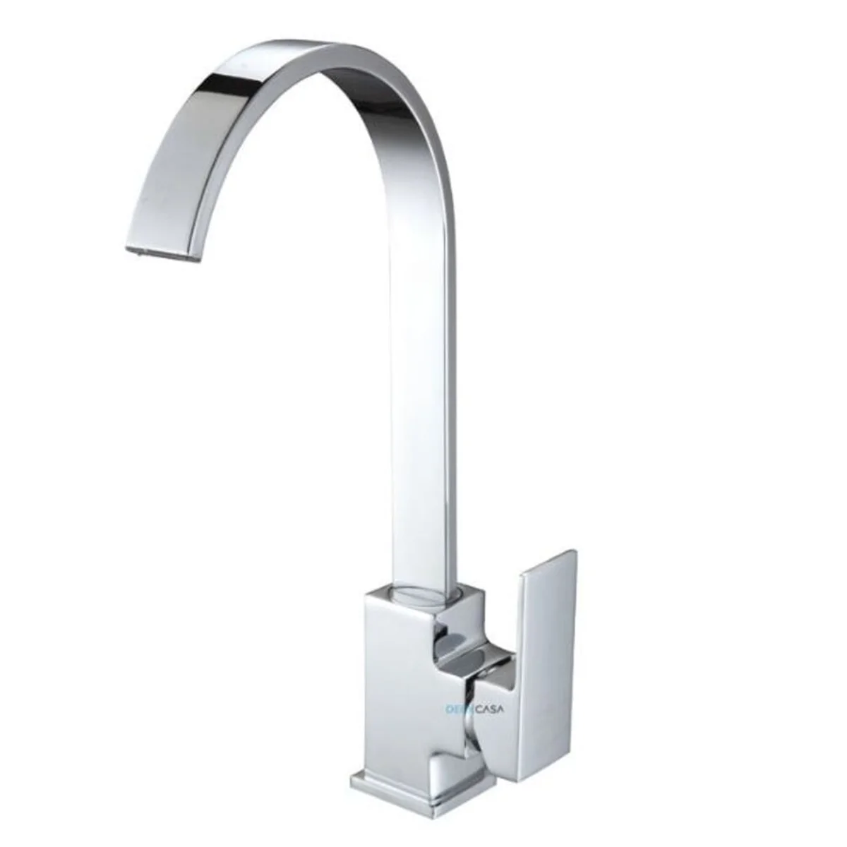 Monocomando para Cozinha Mesa Bica Alta Cromado Luxo Curva 36cm - imagem 1