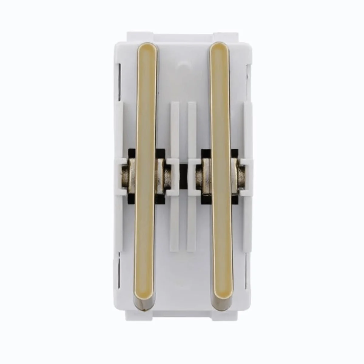 Módulo Interruptor Duplo Simples Dourado Novara DC120077 Dicompel - imagem 1