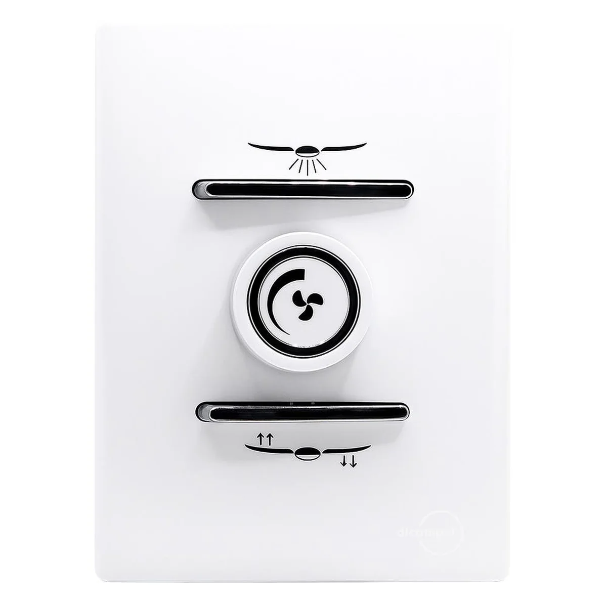 Controle Velocidade Novara Cromado Iluminação/Ventilador Bivolt Dicompel - imagem 1