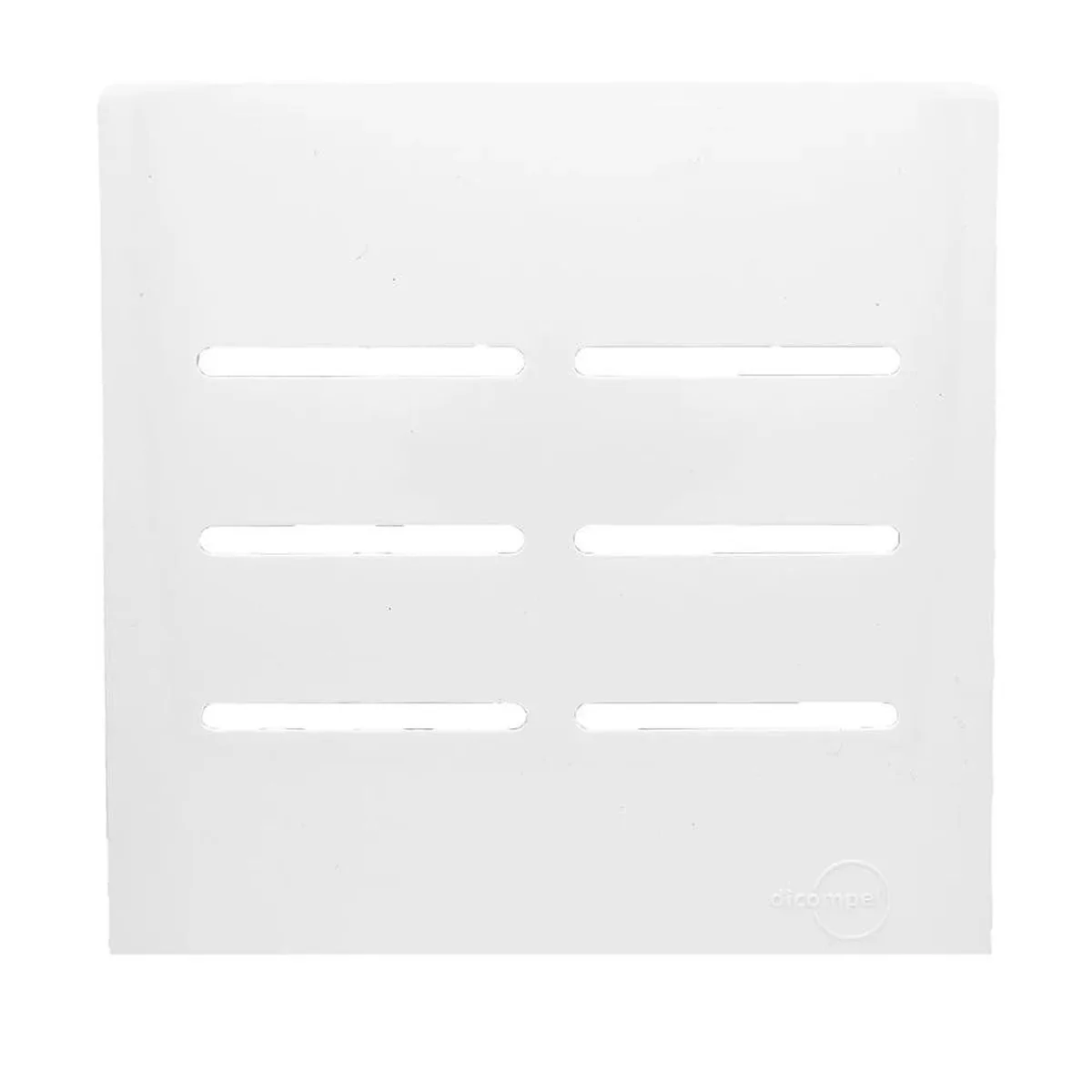 Placa Novara 4x4" P/6 Mód. Interrup. Horizontal Branco DC110057 - imagem 1