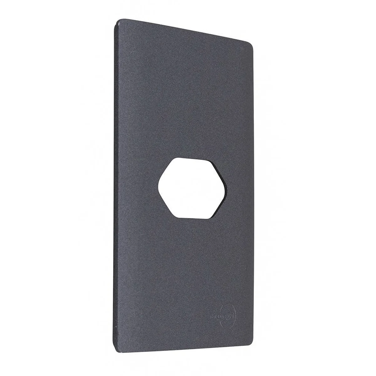 Placa Novara 2x4" Para 1 Módulo Horizontal Preto DC160067 Dicompel - imagem 1