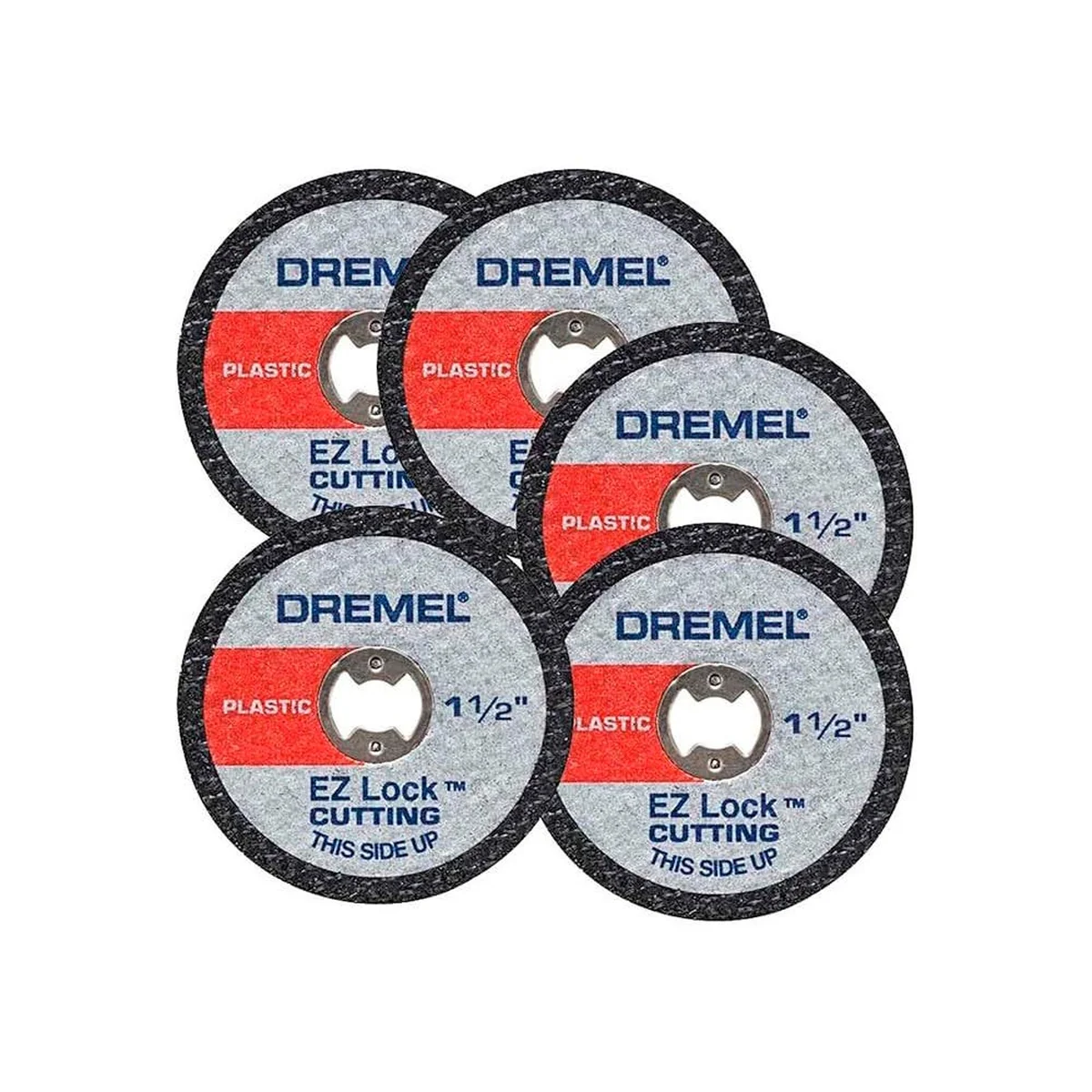 Disco Corte 1.1/2" 1,1mm Para Plástico 5 Peças EZ Lock EZ-476 Dremel - imagem 1