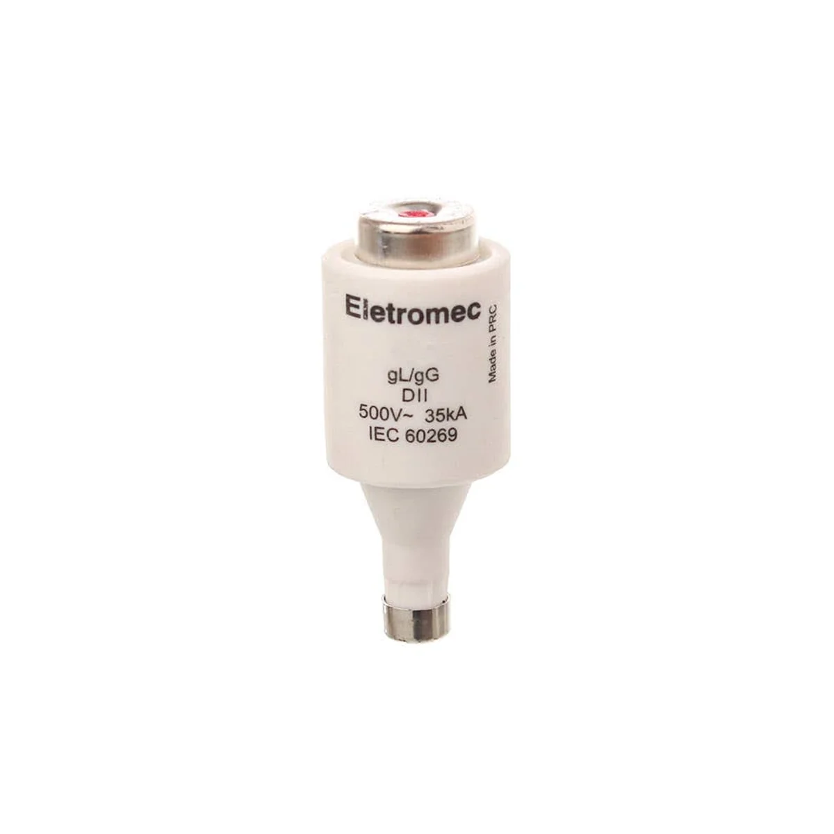 Fusível Diazed Retardado 2A 500V 80kA DZGL002C Eletromec Eaton - imagem 1