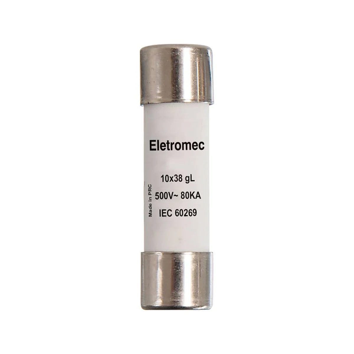 Fusível Cartucho Retardado 10x38mm 2A 500V 80kA gL/gG Eletromec - imagem 1