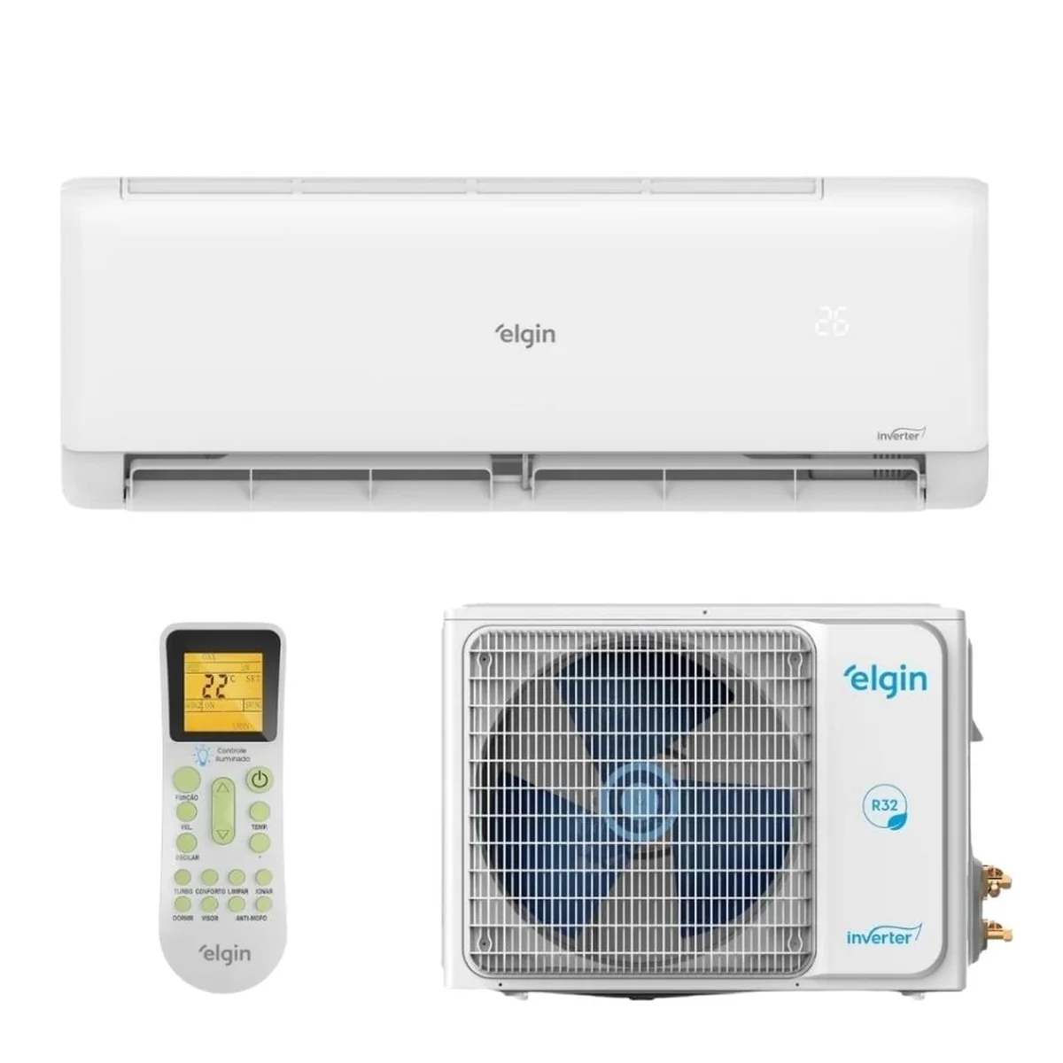 Ar Condicionado Inverter Elgin Eco II 24000 BTUs Frio 220V - imagem 1