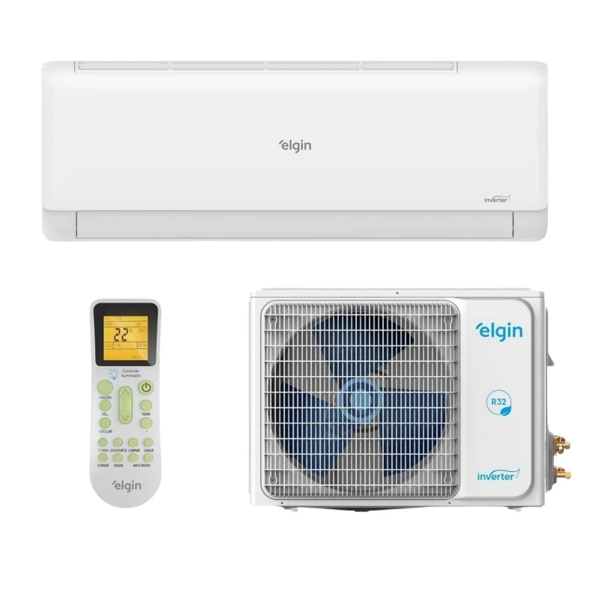 Ar Condicionado Inverter Elgin Eco II Wifi 9000 BTUs Quente Frio 220V - imagem 1