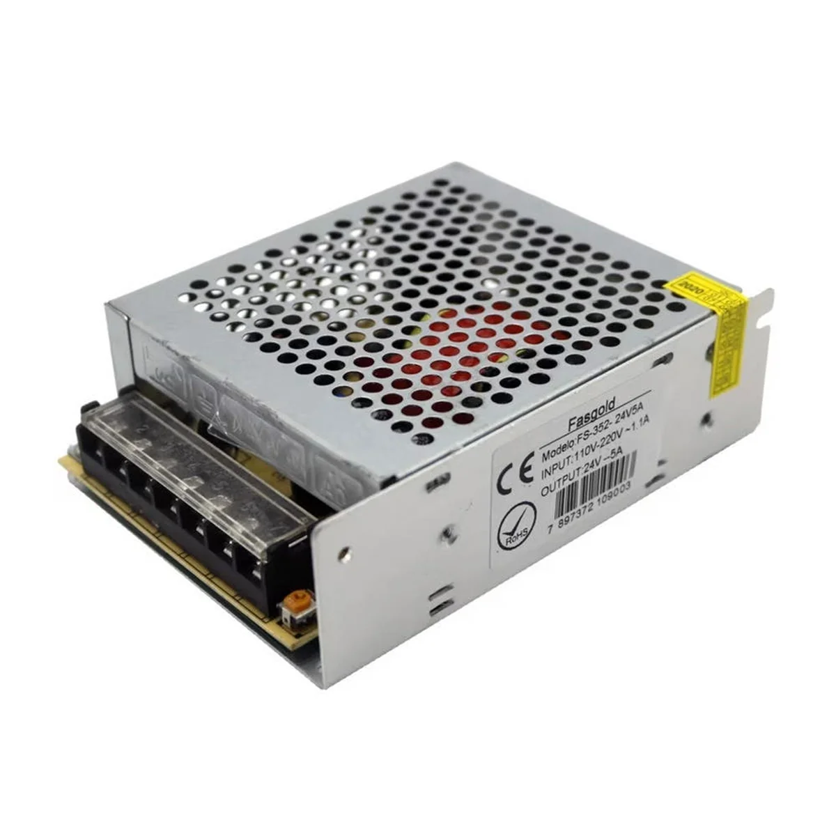 Fonte De Alimentação Chaveada Colmeia Bivolt 24V 5A FS352 Fasgold - imagem 1