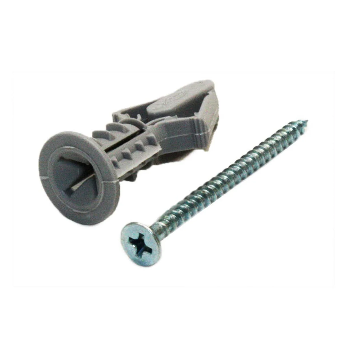 Bucha Nylon HDF 10mm Parafuso Cabeça Chata 50 Peças 600115 Fischer - imagem 1