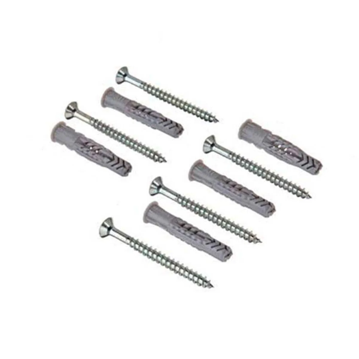 Bucha Nylon UX-10 10mm Parafuso Cabeça Chata 5 Peças 601758 Fischer - imagem 1