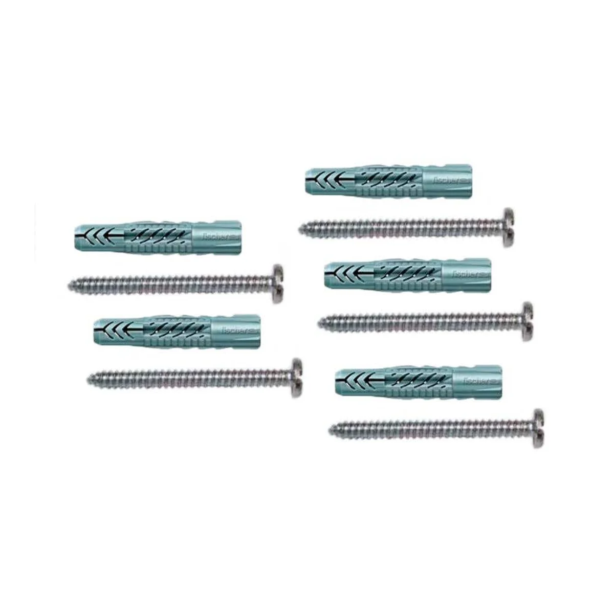 Bucha Nylon UX-10 10mm Parafuso Cabeça Panela 5 Peças 602510 Fischer - imagem 1