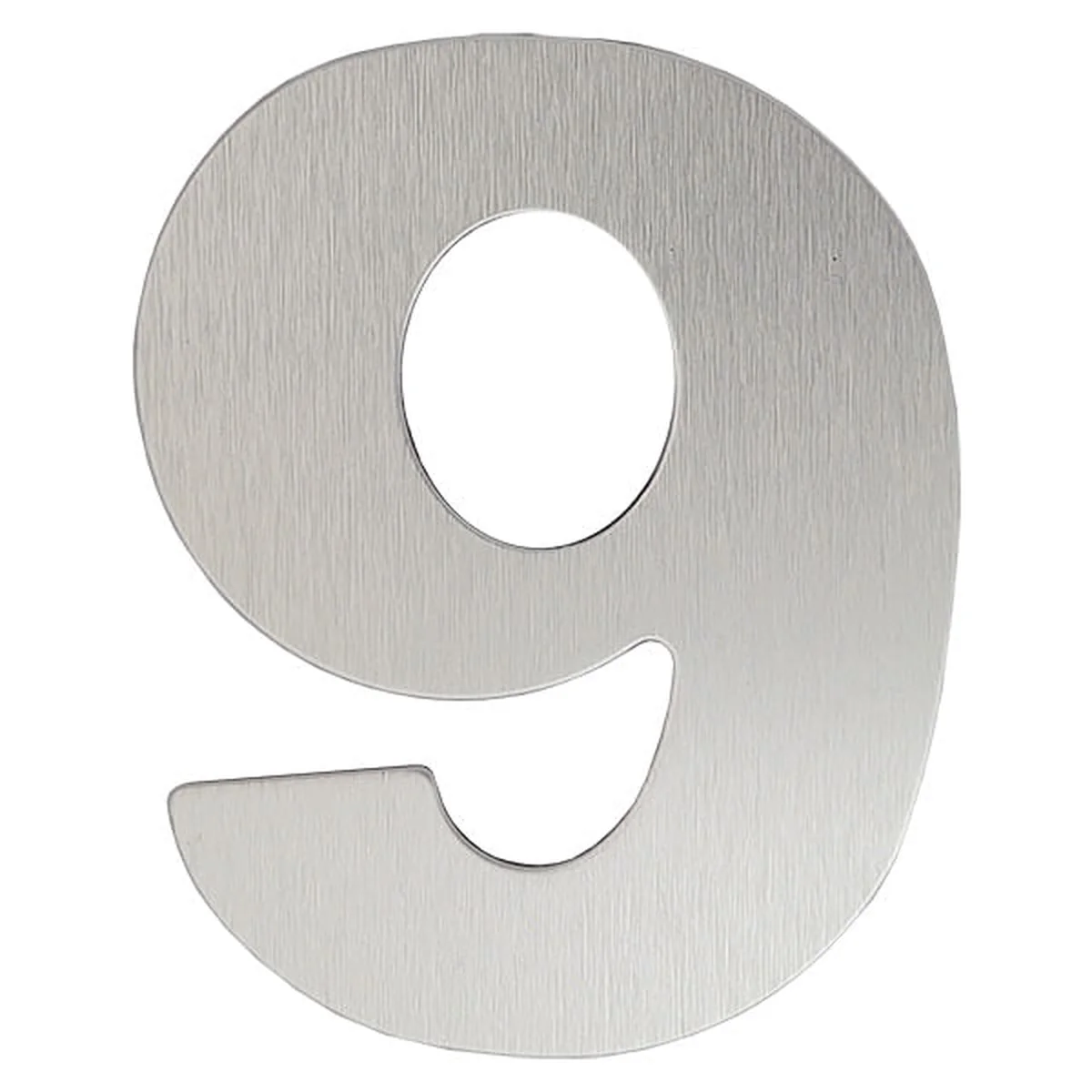 Número 9 Adesivo Alumínio Composto 12,5cm - imagem 1