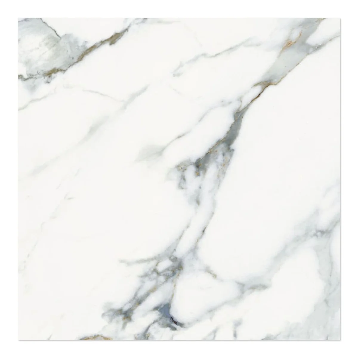 Piso Calacata Blue Retificado Polido Branco 66X66cm 2,18M2 - imagem 1
