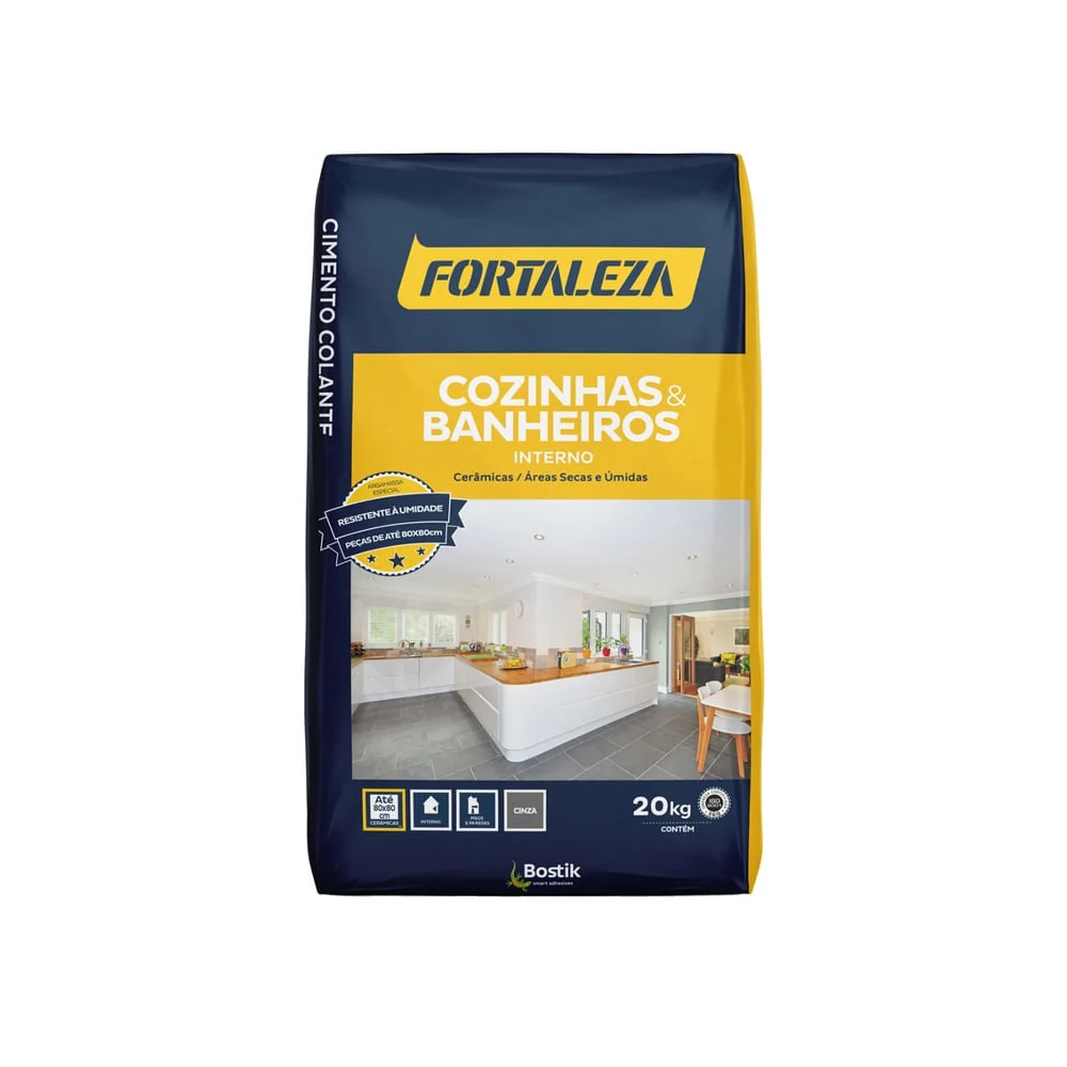 Argamassa Interna ACI Cozinhas e Banheiros Cinza 20kg Fortaleza - imagem 1